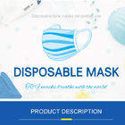 Blue 3 Ply Safety 99% Oem Face Mask For Personal Health
