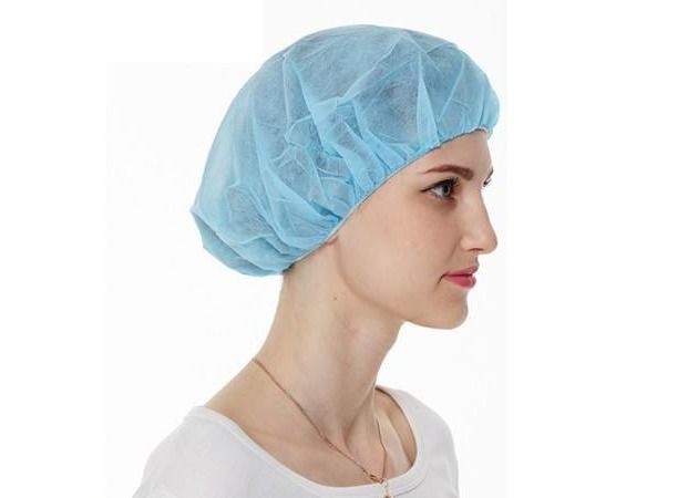 Colourful Non Woven Disposable Bouffant Cap Anti Hair Loss