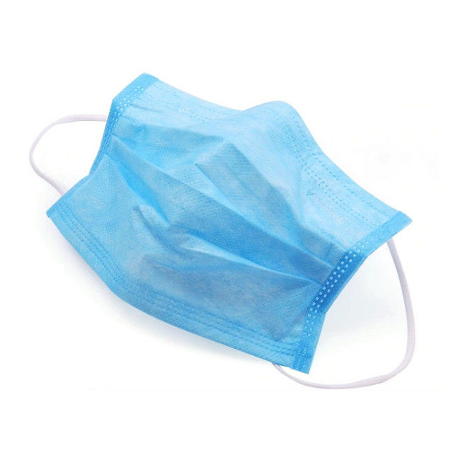 Blue And White  3 Layers Disposable Mouth Mask