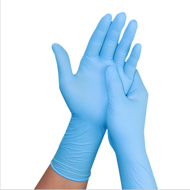 Non Powdered Oem Disposable Latex Examination Gloves Attrition Resistant For Hospitals