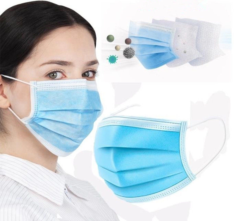 Non Medical Anti Dust 3Ply Disposable Earloop Face Mask