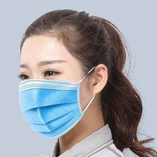 CE / FDA Certification Non Woven Disposable Medical Face Mask Resisting Liquids