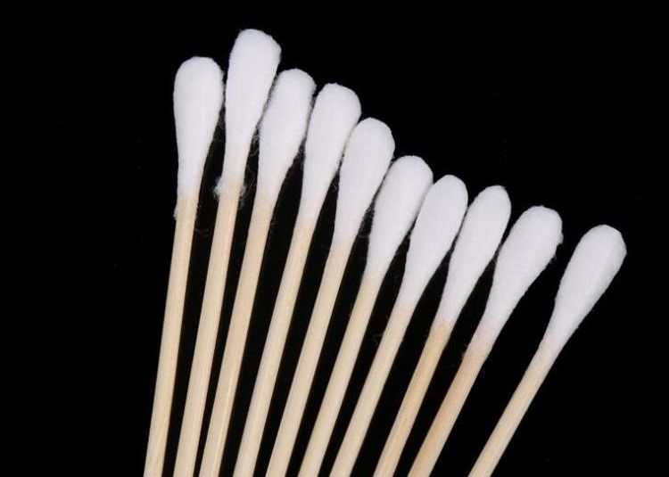 Sterile 80 Pieces Medical Cotton Buds Environmentally Friendly