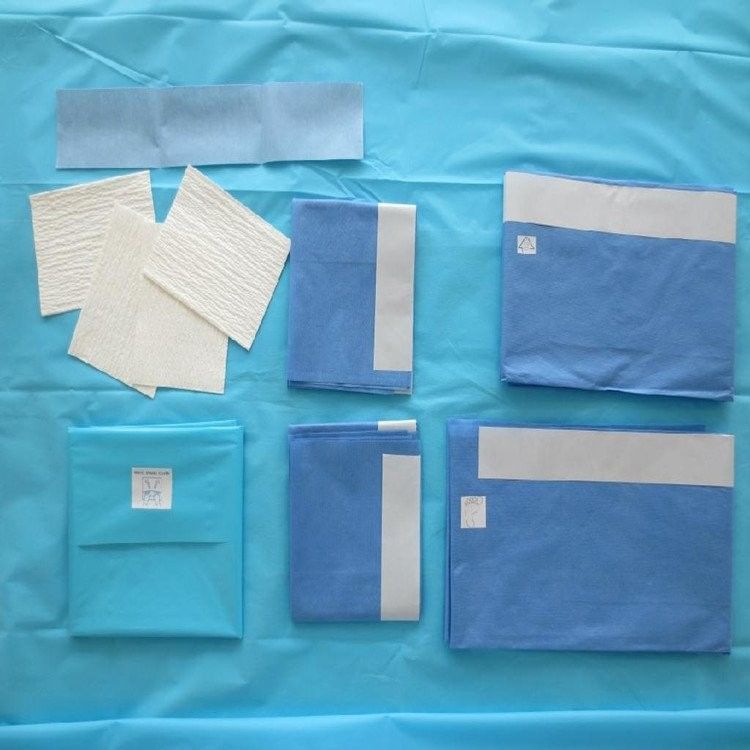 CE SMS Non Woven Material Sterile Disposable Surgical Gown To Isolate Germs